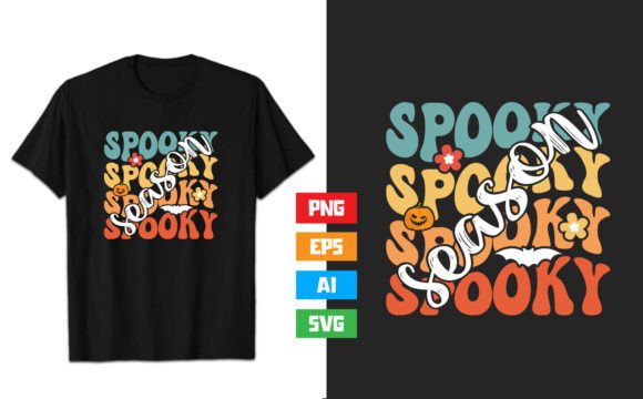 Download Spooky Season Halloween T-Shirt Design - Premium Resources
