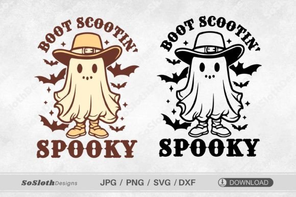Download Boot Scoot Spooky Svg, Western Ghost Svg - Spooky svg Collection