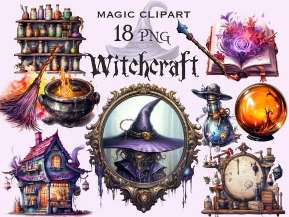 Download Witchcraft Magic Halloween Clipart - Witchcraft Collection