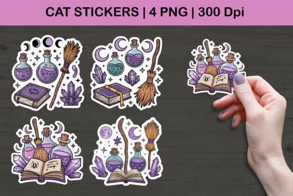 Download Witchcraft Sticker Illustrations | Magic - Witchcraft Collection