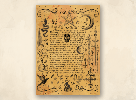 Download Witchcraft Old Book with Magic Spells 5 - Witchcraft Collection